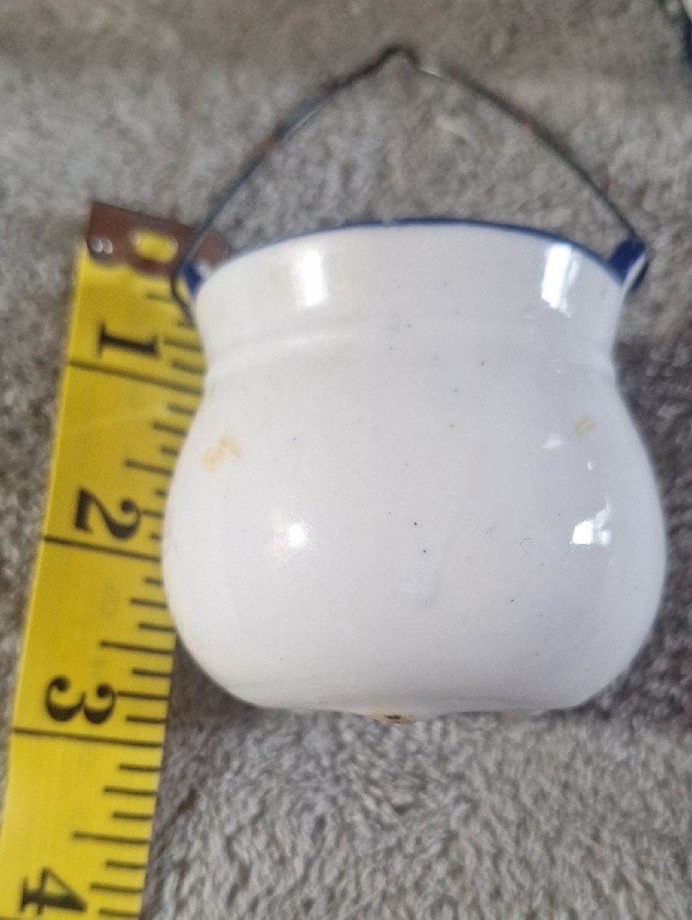 Vintage Blue & White 'Home Sweet Home' Ceramic Tea Set - Picture 5 of 10